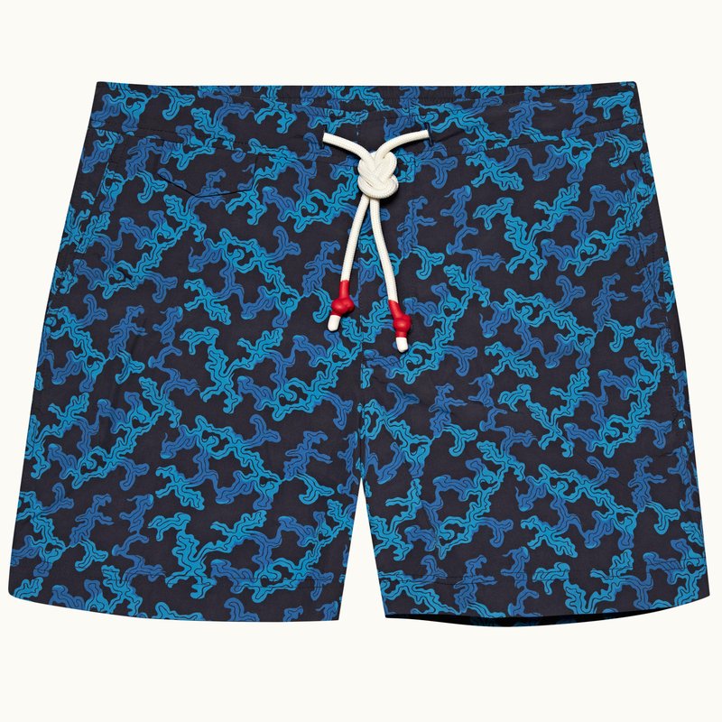 Orlebar Brown Standard Current Drawstring Swim Shorts In Blue