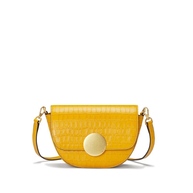 Oryany Lottie Croco Crossbody Bag In Yellow