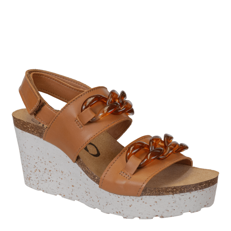 Shop Otbt Fair Isle Wedge Sandals In Brown