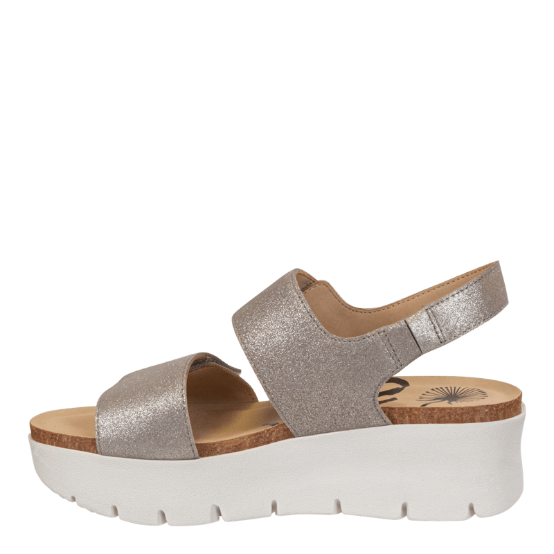 Shop Otbt Montane Platform Sandals In Grey
