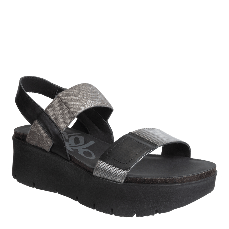 Shop Otbt Nova Platform Sandals In Black