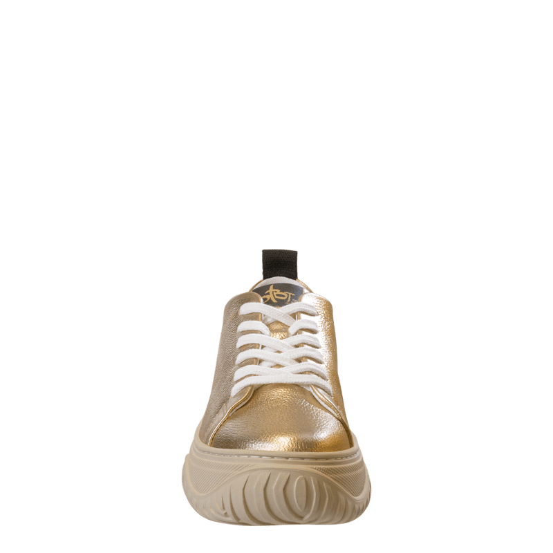 Shop Otbt Pangea Court Sneakers In Gold