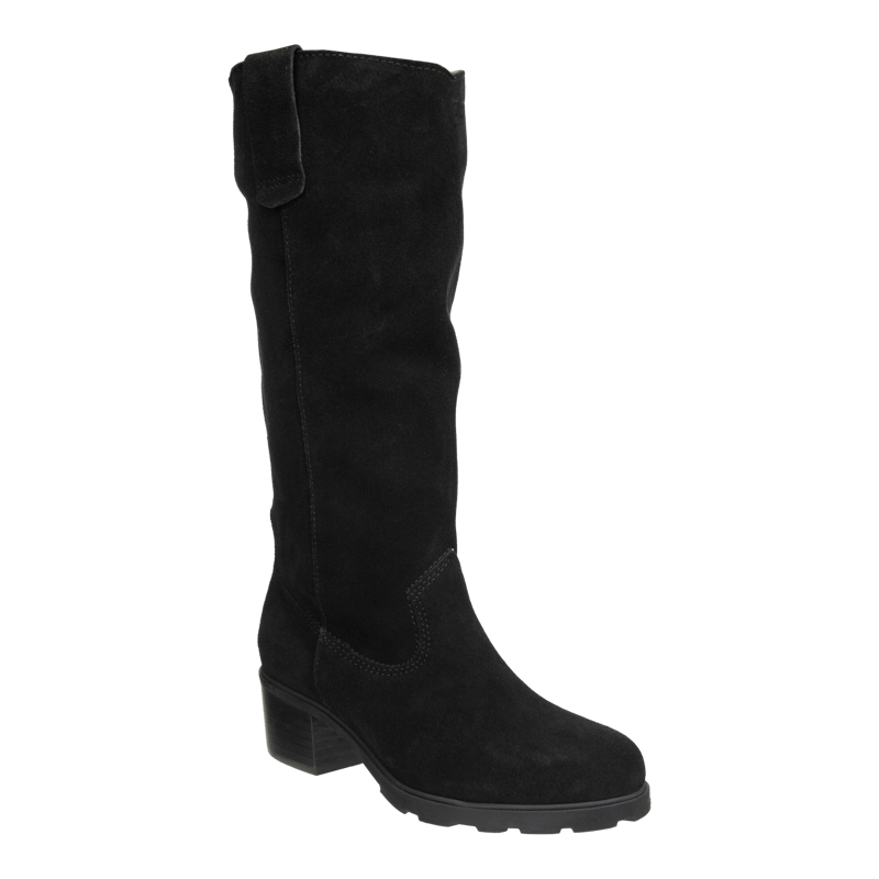Shop Otbt Tallow Heeled Mid Shaft Boots In Black