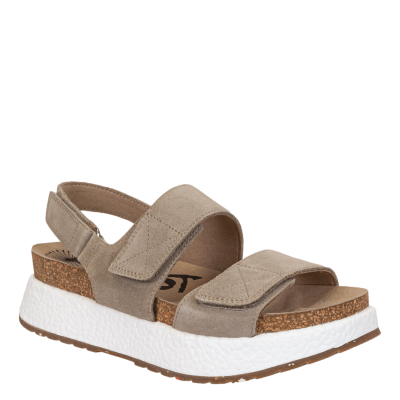 Shop Otbt Wandering Platform Sandals In Brown