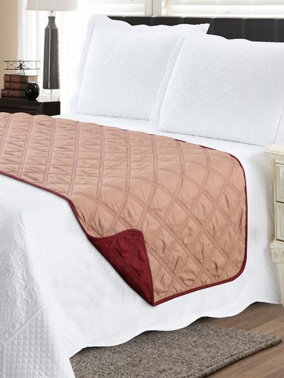 P&A Bed Runner Protector Full/Queen - Wine Mocha product
