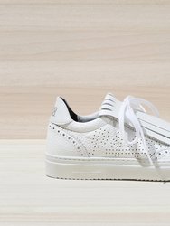 Soho White/Fringe Sneaker - White