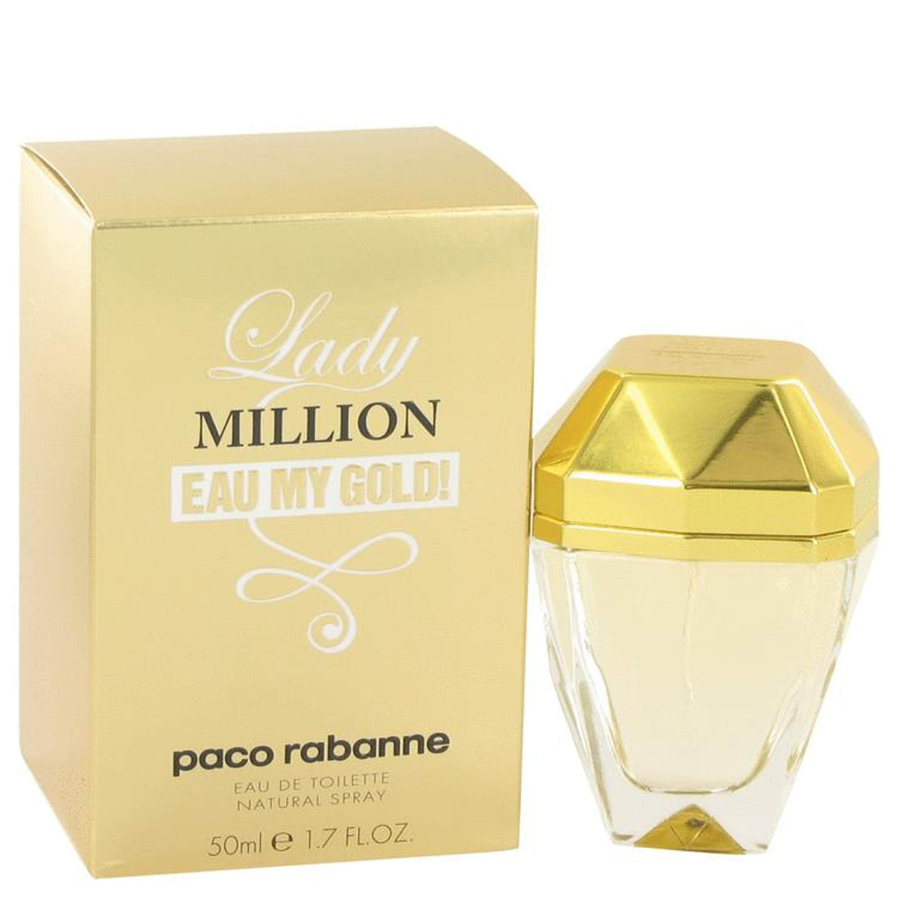 Rabanne Paco  Lady Million Eau My Gold By Paco  Eau De Toilette Spray 1.7 oz