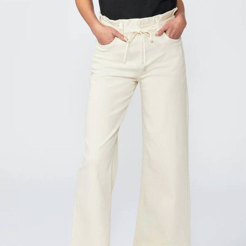 Shop Paige Carly Pants With Waistband Tie In White