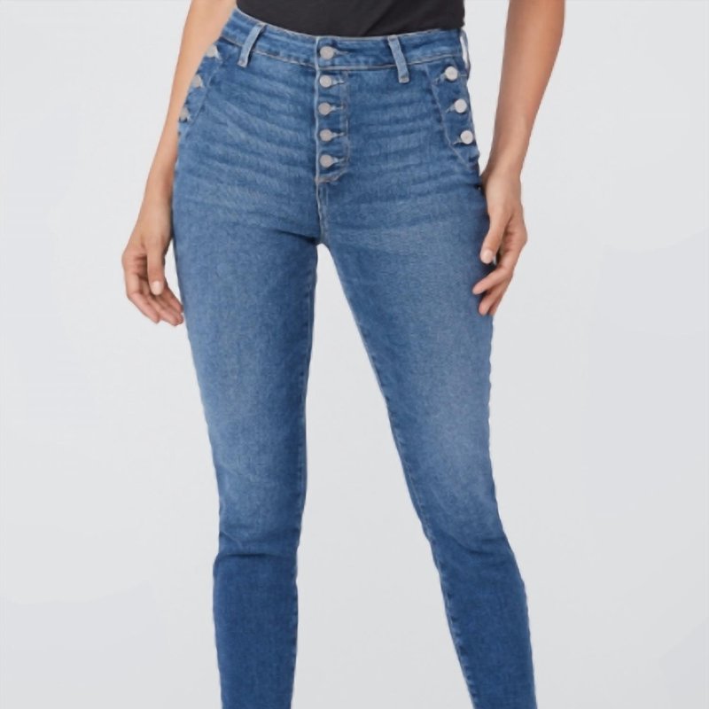 Shop Paige Emmie Ankle Jeans In Blue