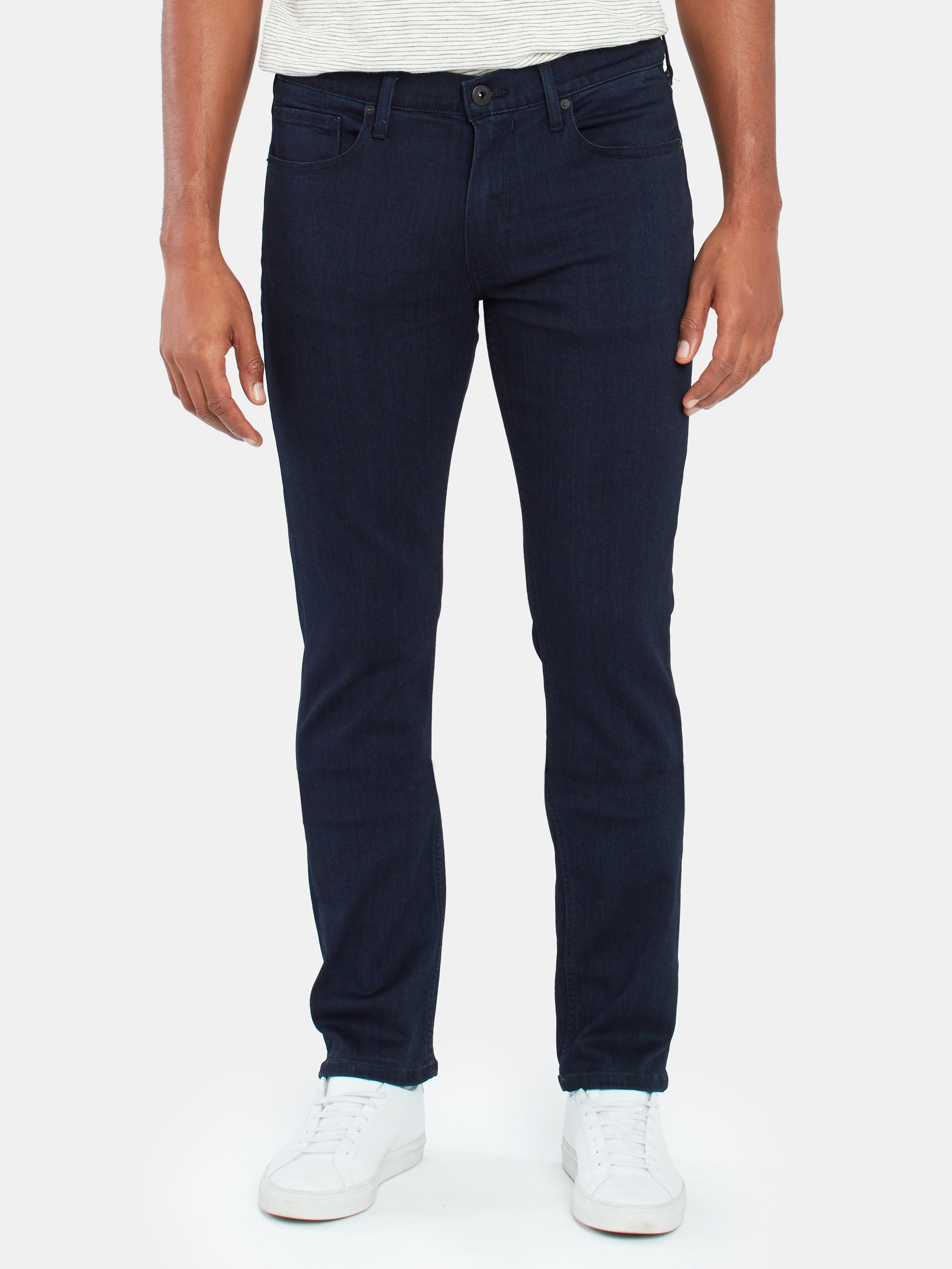 Paige Federal Slim Straight Jeans In Inkwell
