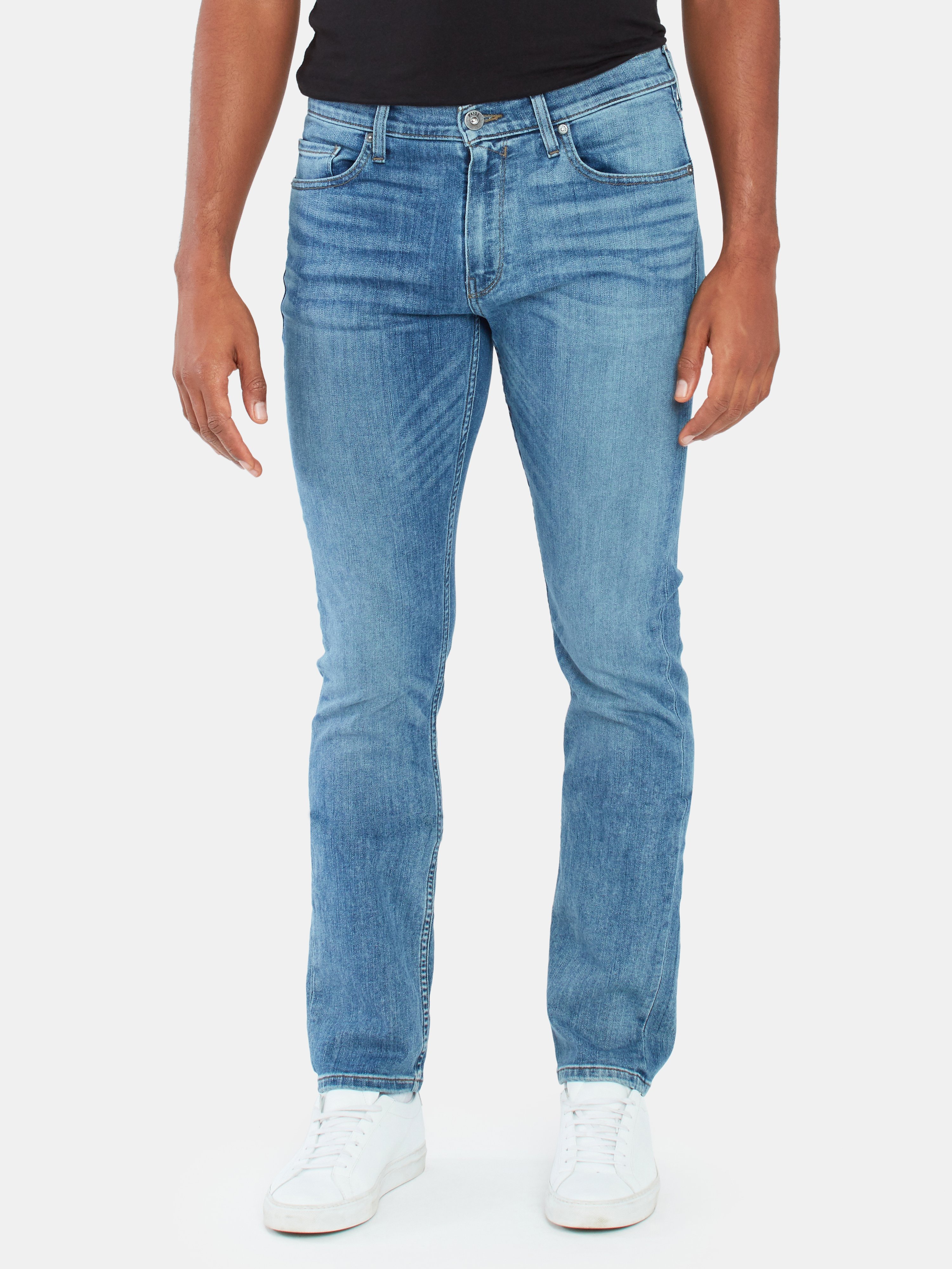Paige Federal Slim Straight Jeans In Irwin