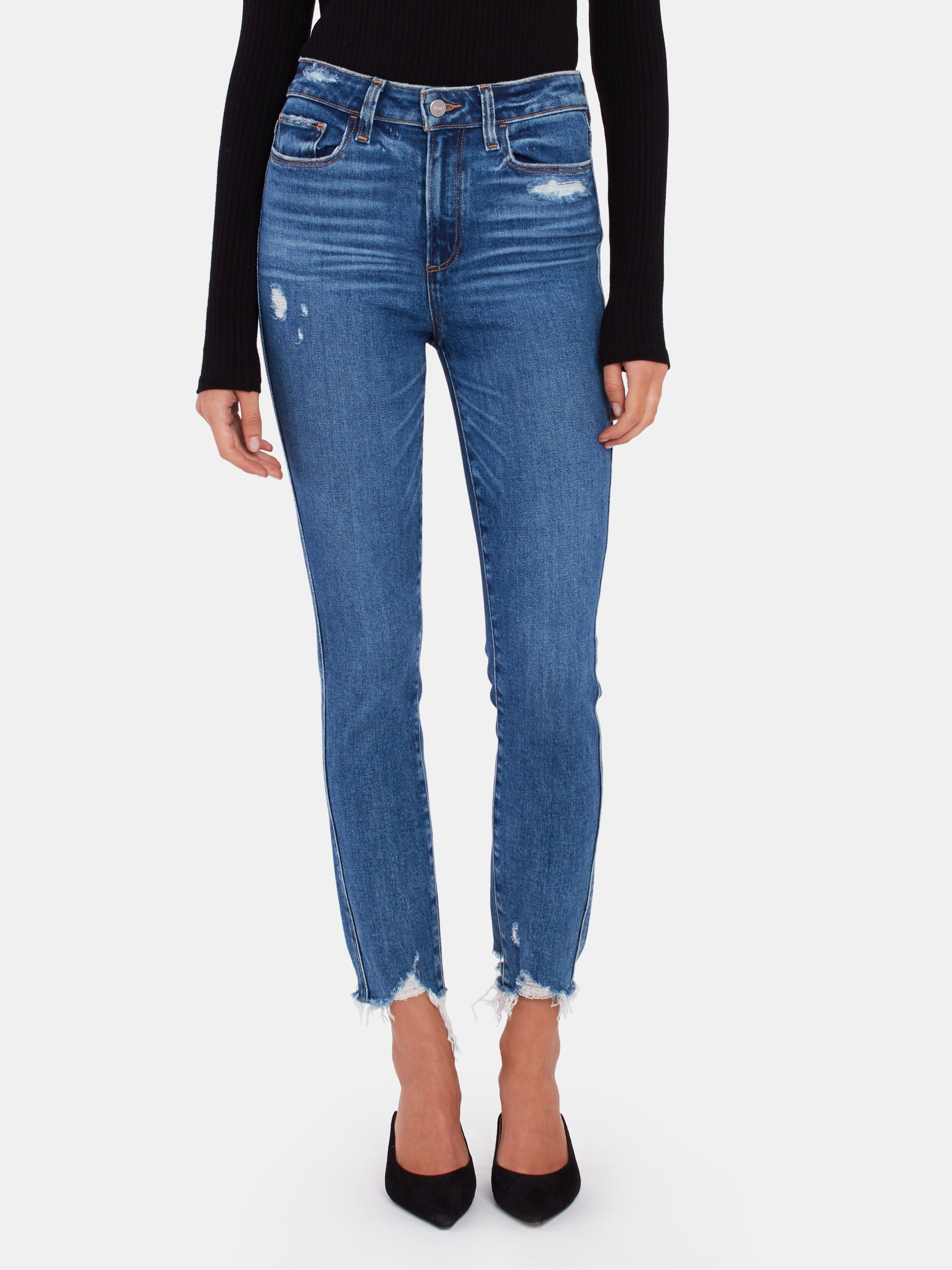paige hoxton high rise ankle skinny