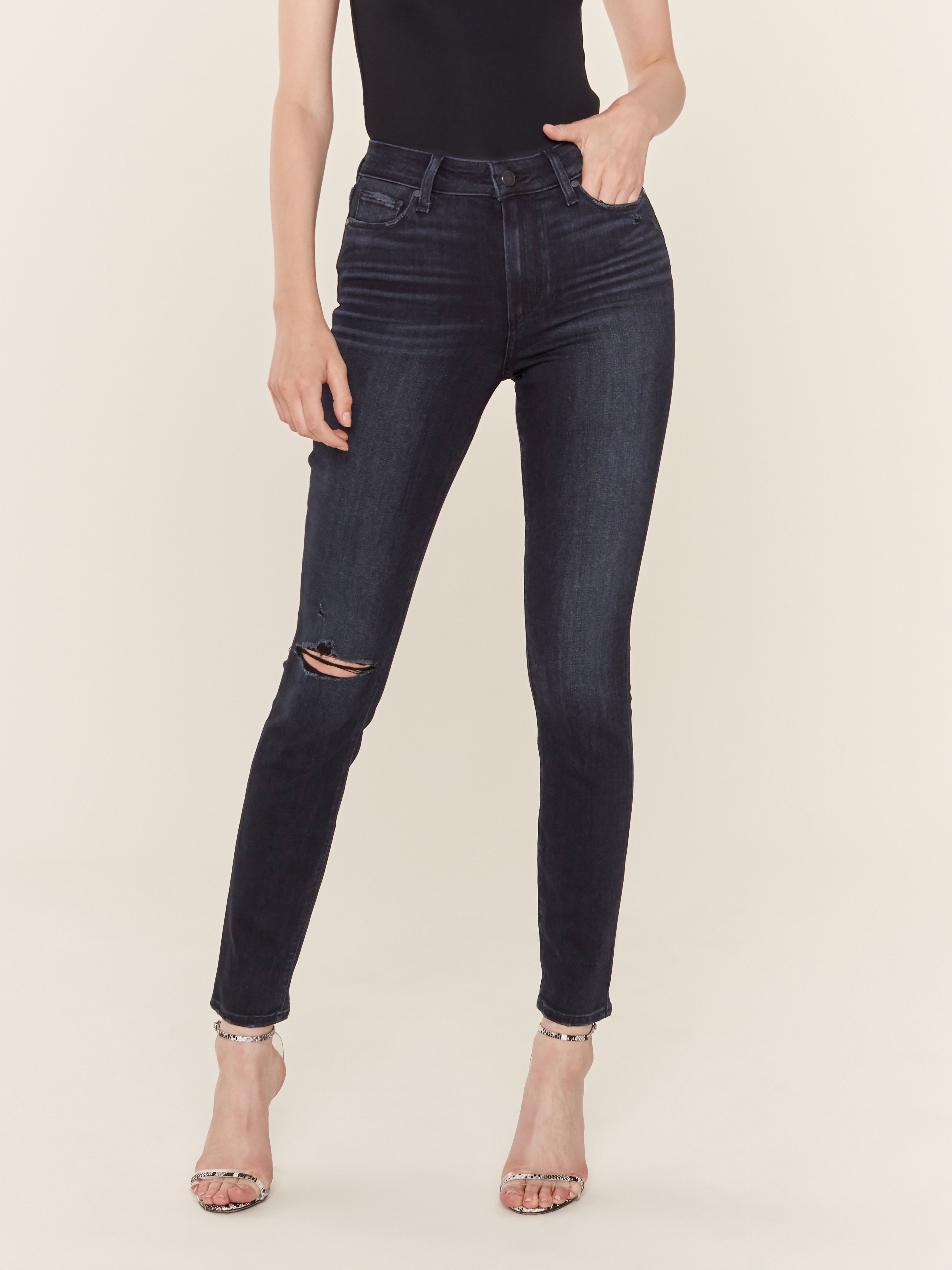 paige hoxton crop high rise ultra skinny