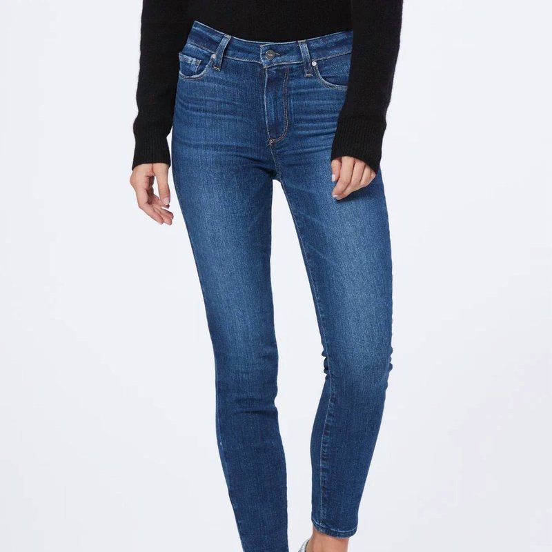 Shop Paige Hoxton Skinny Jeans In Socal In Blue