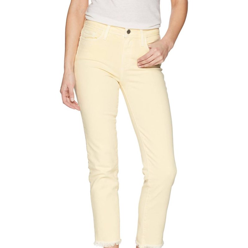 Shop Paige Hoxton Straight Ankle Jean In Yellow