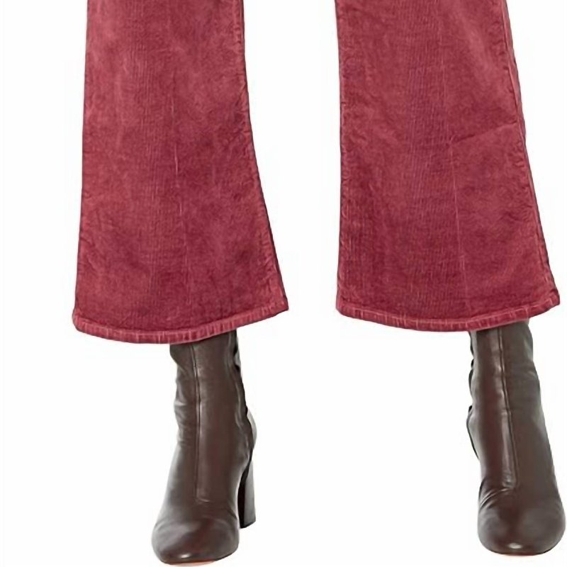 Shop Paige Leenah Ankle Jeans In Red