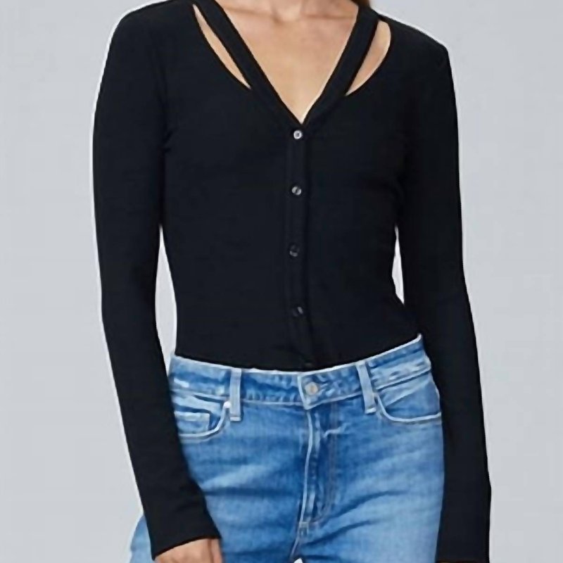 Shop Paige Sycamore Cardigan In Black