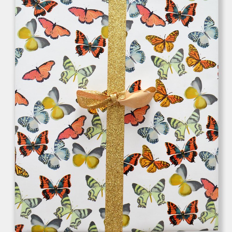 Paint&petals Butterfly Toss Gift Wrap