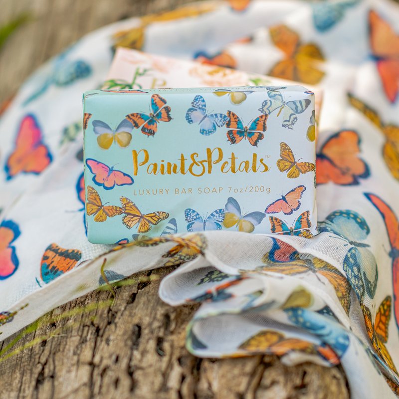 Paint&petals Butterfly Toss Soap In White