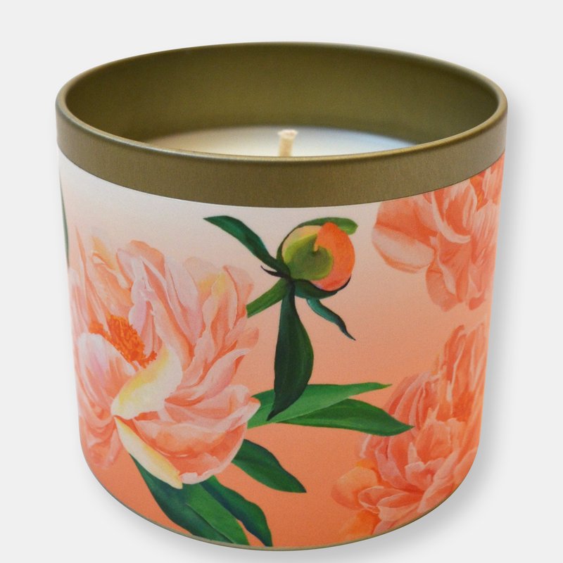 Shop Paint&petals Peony Tin Candle