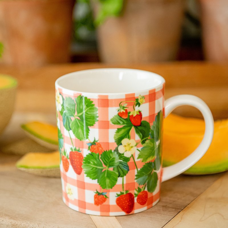 Paint&petals Strawberry Ceramic Mug