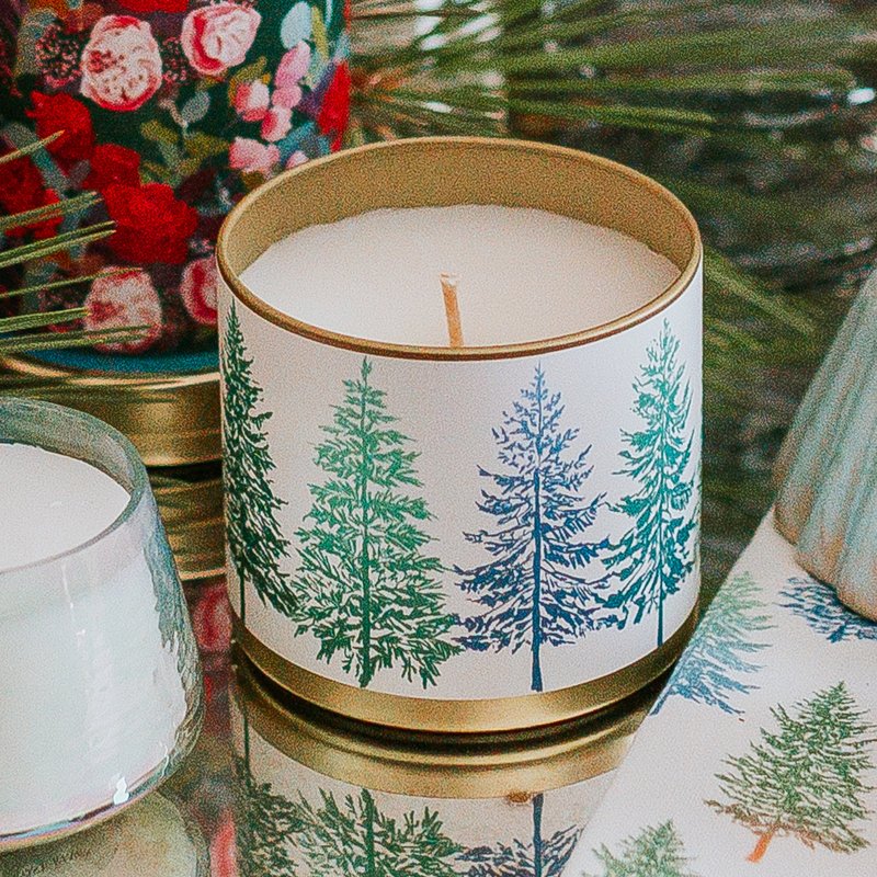 Paint&petals Tahoe Pines Tin Candle