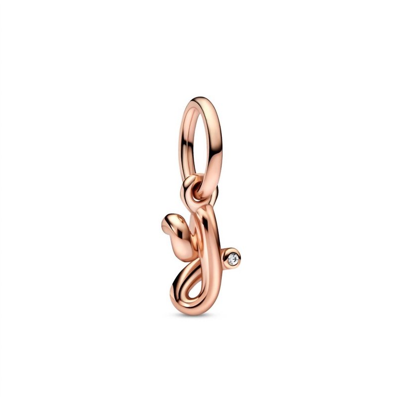 Shop Pandora Letter Y Script Alphabet Dangle Charm Bracelet In Pink
