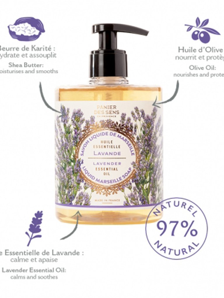 Lavender Liquid Marseille Soap 16.9 floz/500ml