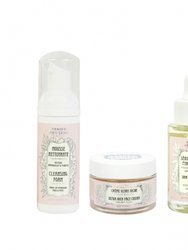 Peony Face Care Gift Set (serum, ultra-rich face cream, cleansing foam)