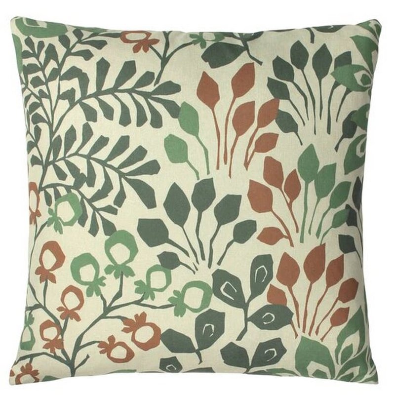 Paoletti Elowen Botanical Throw Pillow Cover In Green
