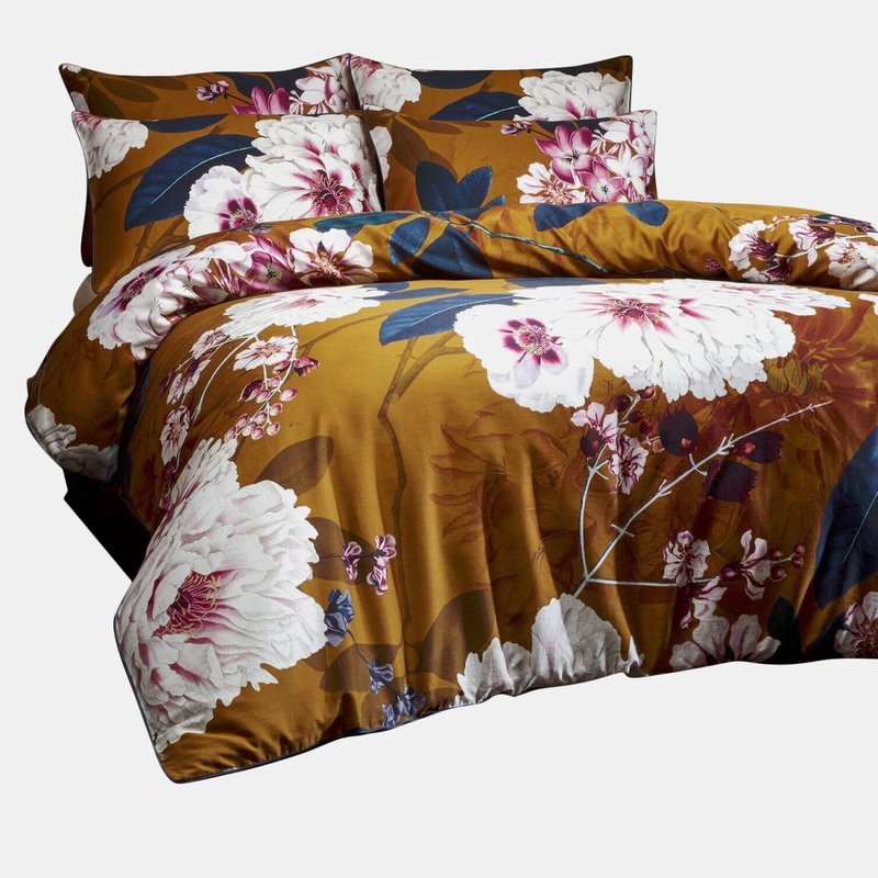 Paoletti Kyoto Duvet Set In Brown