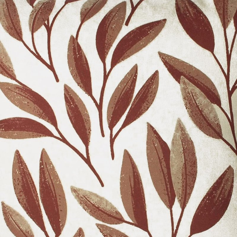Paoletti Laurel Botanical Throw Pillow Cover In Brown