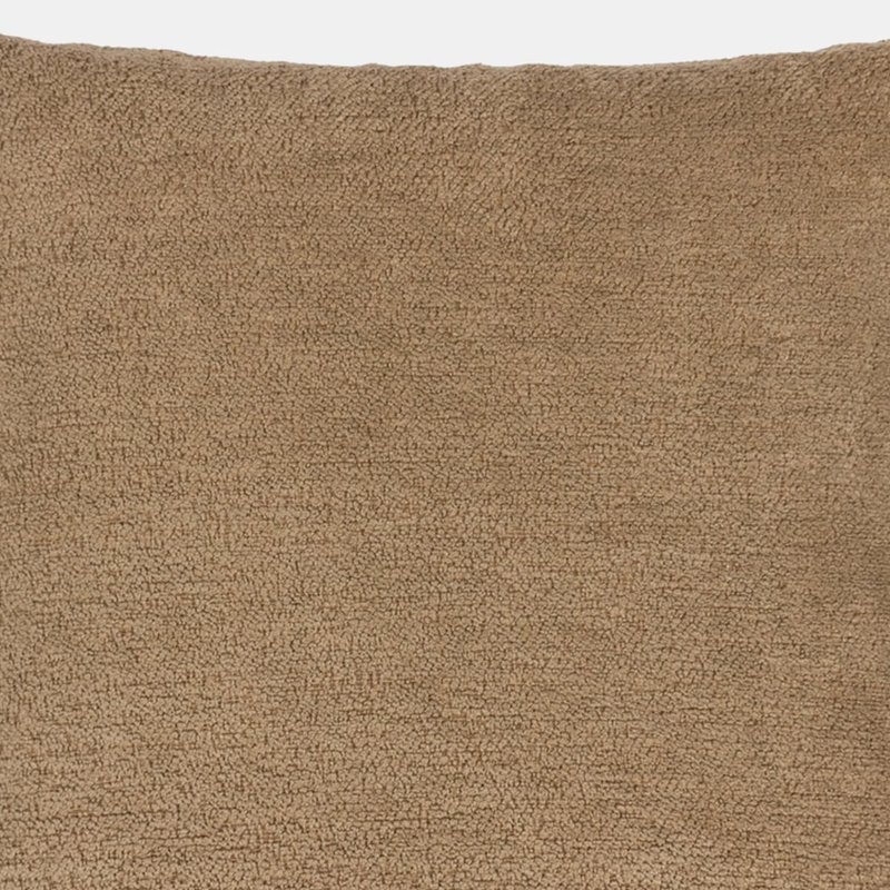 Paoletti Nellim Boucle Textured Throw Pillow Cover In Biscuit In Brown