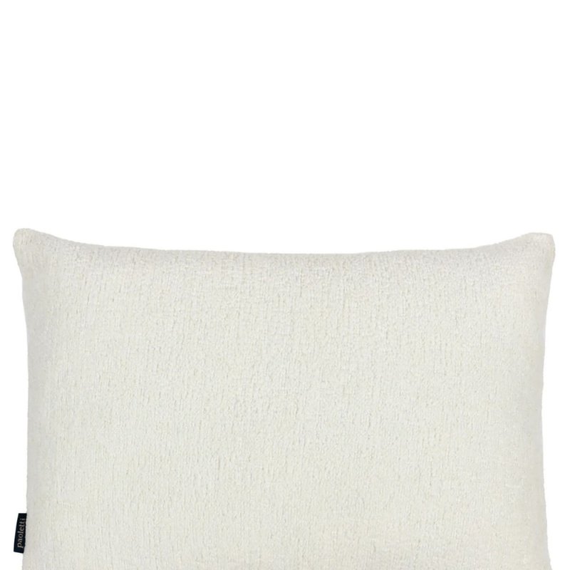Paoletti Nellim Bouclé Textured Throw Pillow Cover In Ecru In White