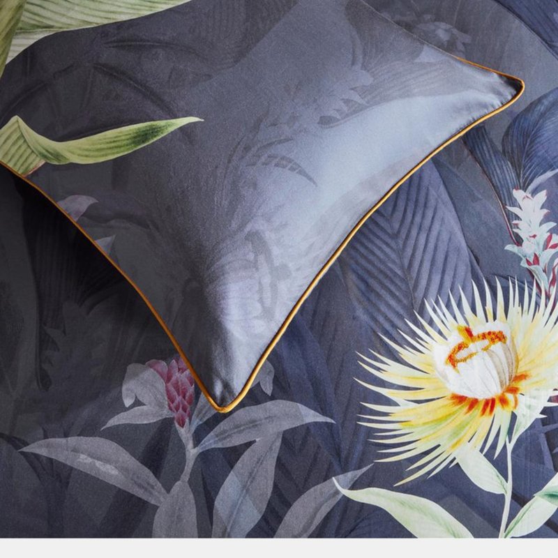 Shop Paoletti Artemis Botanical Pillowcase (pack Of 2) (multicolored) (75cm X 50cm) In Blue