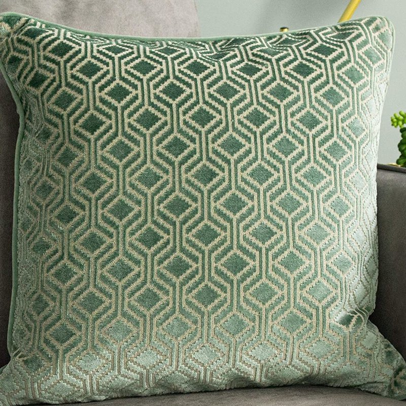 Shop Paoletti Avenue Cushion Cover (mint) (one Size) In Green