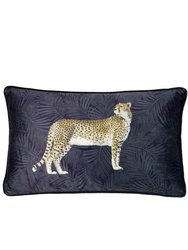 Paoletti Cheetah Forest Throw Pillow Cover (Blush) (One Size)