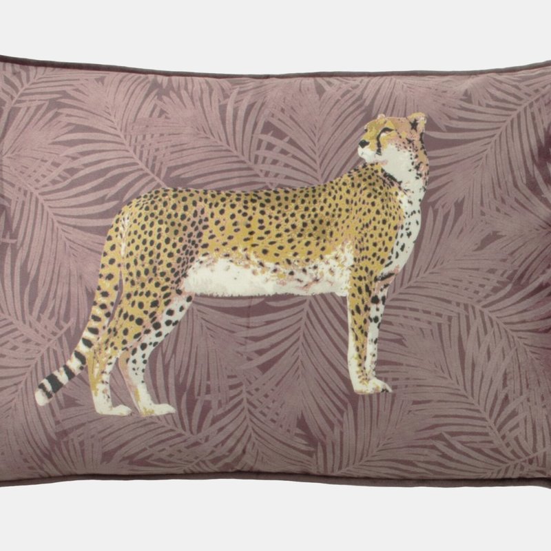 Shop Paoletti Cheetah Forest Throw Pillow Cover (blush) (one Size) In White