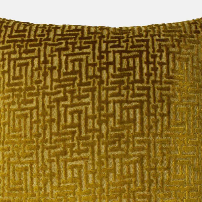 Shop Paoletti Delphi Cushion Cover (gold) (one Size)