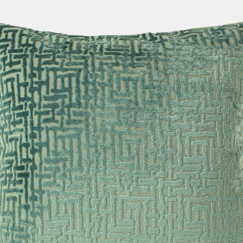 Shop Paoletti Delphi Cushion Cover (teal) (one Size) In Green
