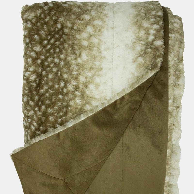 Paoletti Fawn Throw (brown/cream) (one Size)