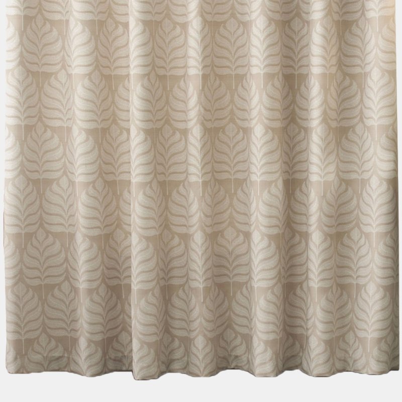 Paoletti Horto Eyelet Curtains (natural) (90in X 54in) (90in X 54in) In Brown