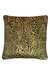 Paoletti Leodis Throw Pillow Cover (Gold/Black) (One Size) - Gold/Black