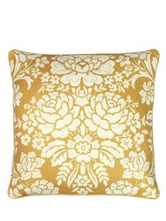 Paoletti Melrose Floral Throw Pillow Cover (Honey) (One Size) - Honey
