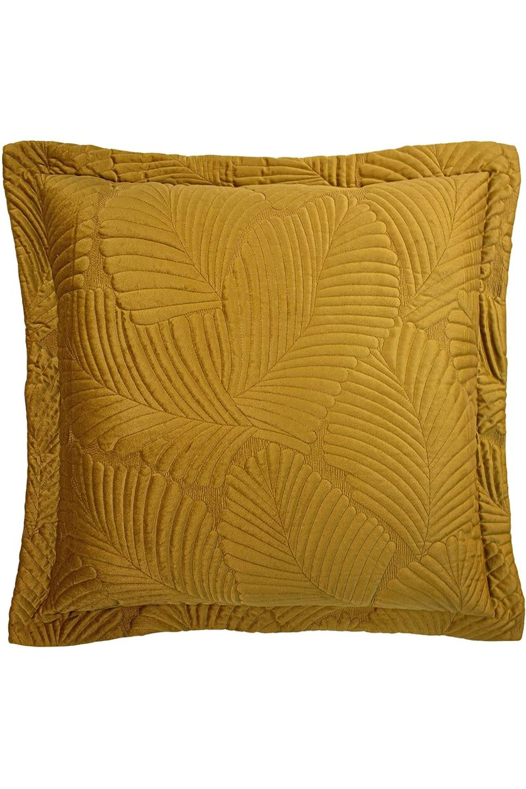 Paoletti Palmeria Cushion Cover (Gold) (One Size) - Gold