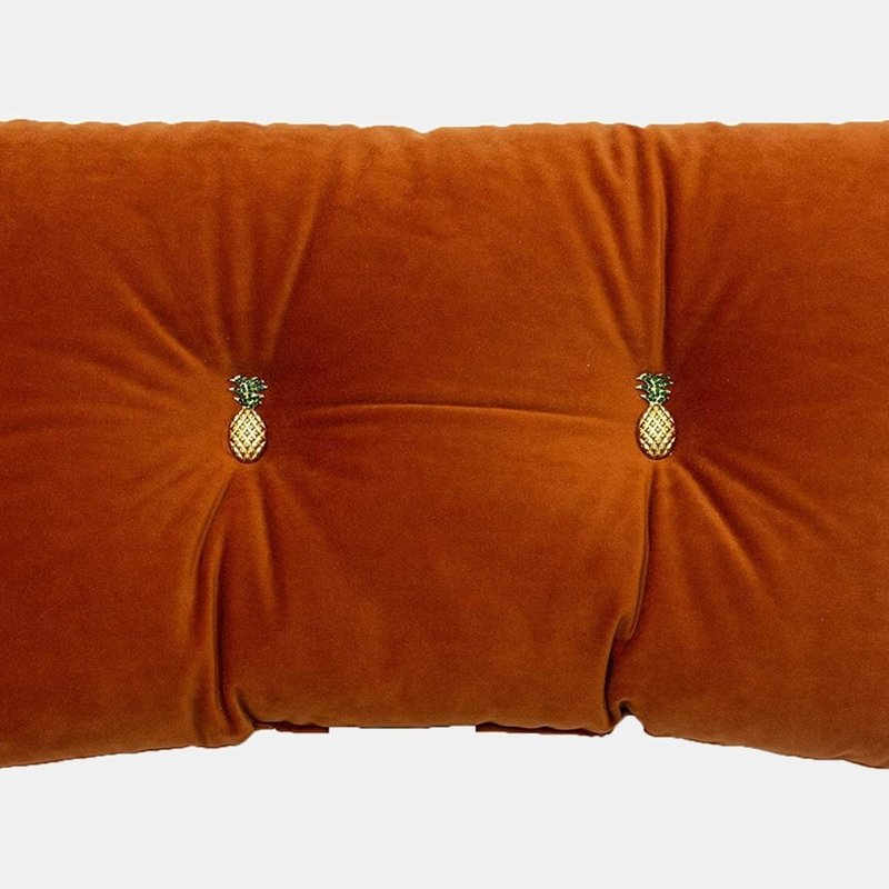 Shop Paoletti Pineapple Filled Cushion (rust) (one Size) In Brown