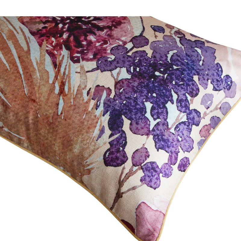 Paoletti Saffa Floral Housewife Pillowcase (pack Of 2) (multicolored) (one Size) In Blue