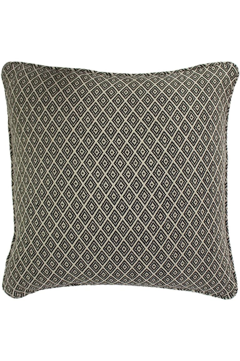 Paoletti Tangier Geometric Cushion Cover (Monochrome) (One Size) - Monochrome