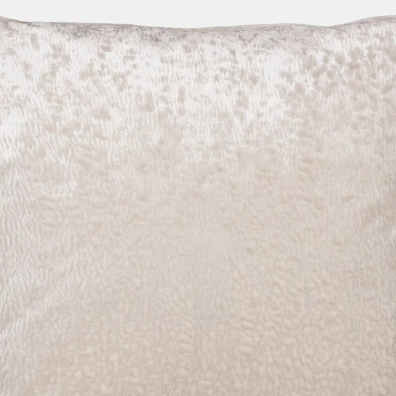Paoletti Velvet Ripple Throw Pillow Cover In Ivory In White