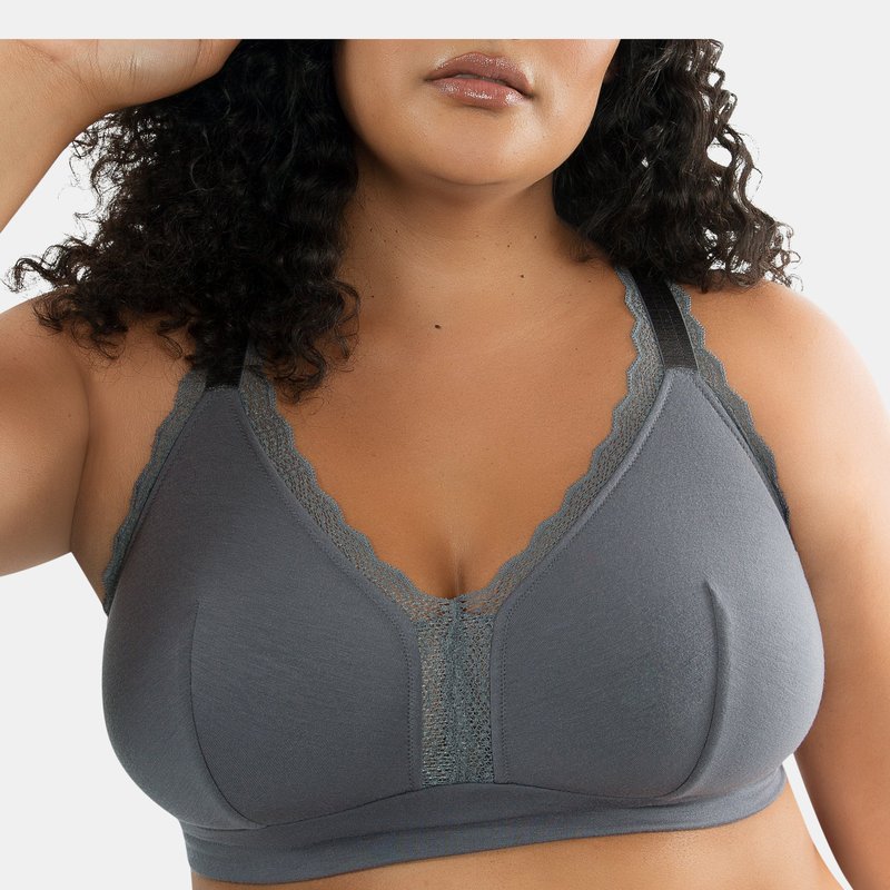 Parfait Dalis Wire Free Bralette In Charcoal